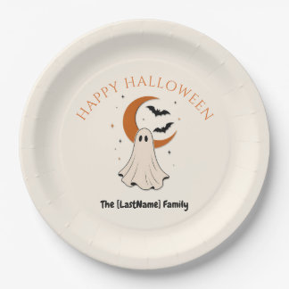 Happy Halloween / Noche de Brujas Minimalista Papieren Bordje