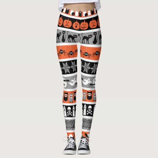 Happy Halloween-ontwerp Leggings (Voorkant)
