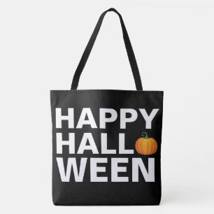Happy Halloween-ontwerp met type Draagtas