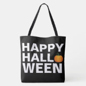 Happy Halloween-ontwerp met type Draagtas (Achterkant)