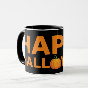 Happy Halloween-ontwerp met type Mok