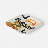 Happy Halloween-ontwerp Papieren Bordje (Gebogen)