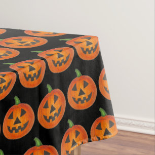 Happy Halloween Oranje Pumpkin Jack o' Lantern Tafelkleed