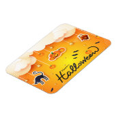 Happy Halloween over de wolken Magneet (Linkerzijde)