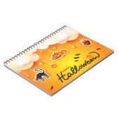 Happy Halloween over de wolken Notitieboek (Linkerzijde)