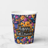 Happy Halloween Papieren Bekers (Achterkant)