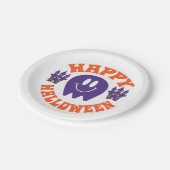 Happy Halloween Papieren Bordje (Gekanteld)
