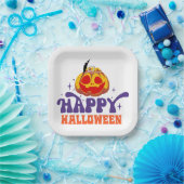Happy Halloween Papieren Bordje (Feest)