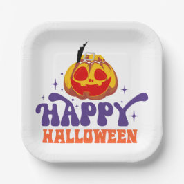 Happy Halloween Papieren Bordje