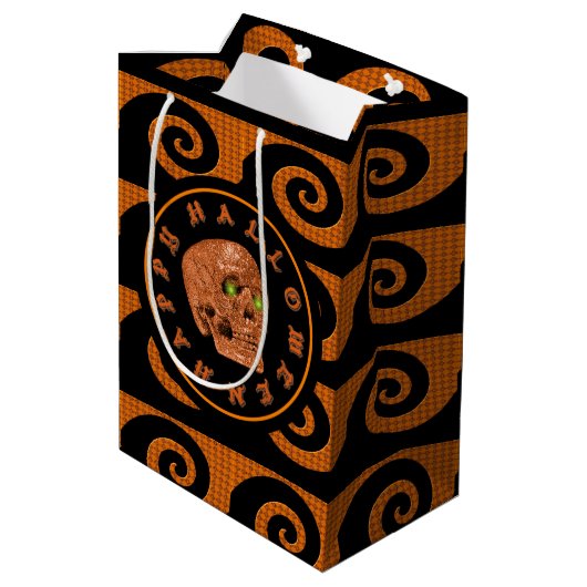 Happy Halloween Parties scintillant Sac cadeau crâ (Dos Angle)