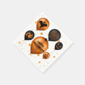 Happy Halloween Party-ballonnen Servetten (Hoek)