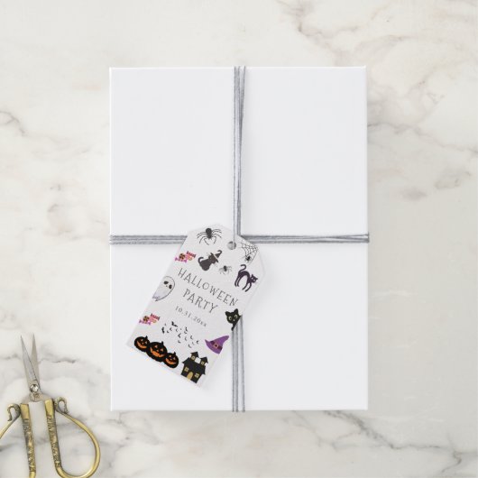 Happy Halloween Party Cadeaulabel (Met Touw)
