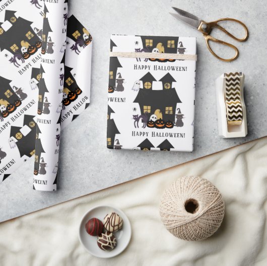 Happy Halloween Party Cadeaupapier (Crafts)
