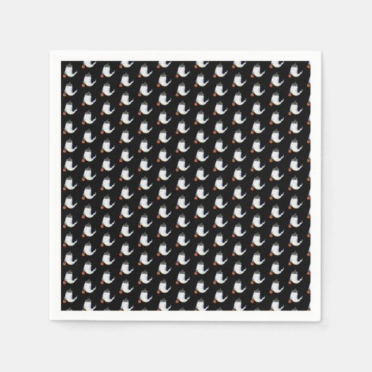 Happy Halloween Party Cute Ghost Servet (Voorkant)