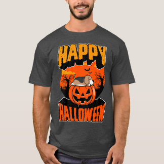 Happy Halloween Party Cute Napping Kawaii Beagle D T-shirt