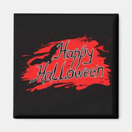 Happy Halloween party decor angstaanjagend binnens Magneet