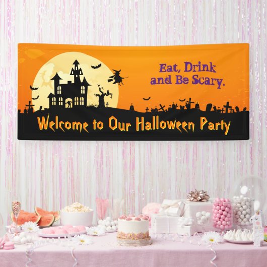 Happy Halloween Party - Eet, Drink en Wees eng Spandoek (Feest)