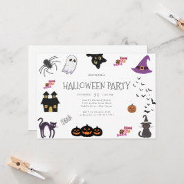 Happy Halloween Party Kaart