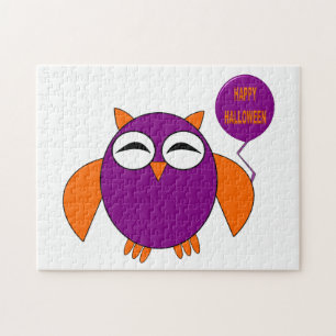 Happy Halloween Party Owl Puzzle Legpuzzel