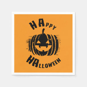 Happy Halloween Party Pumpkin Servet