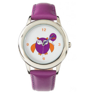 Happy Halloween Party Uil Kinder Horloge met Numme