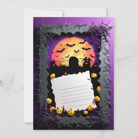 Happy Halloween Party Uitnodiging #9 (Voorkant)