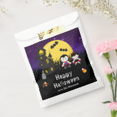 Happy Halloween Party Vampires Paars Bedankzakje (Gezegeld)