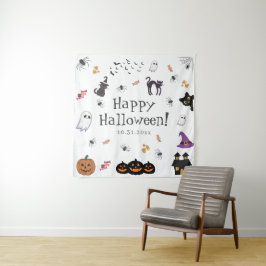 Happy Halloween Party Wandkleed