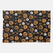 Happy Halloween Pattern Kitchen Towel Theedoek (Horizontaal)