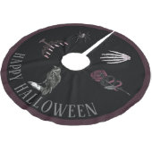 Happy Halloween pensed Polyester Tree Skirt Kerstboom Rok (Gekanteld)