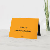 HAPPY HALLOWEEN PLEINE LUNE WEREWOLF carte (Dos)