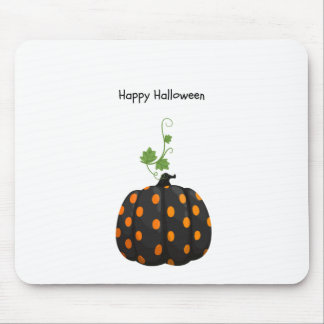 Happy Halloween Polka Dot Pumpkin Muismat