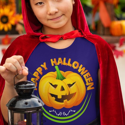 Happy Halloween pompoen Jack-O-Lantern T-shirt