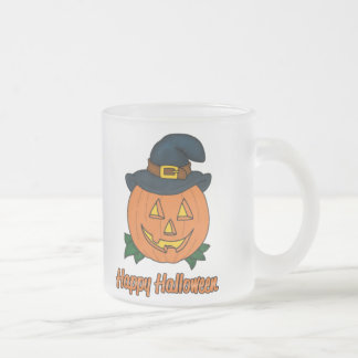 Happy Halloween-pompoen met Pet Matglas Koffiemok
