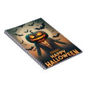 Happy Halloween pompoenen Notitieboek (Rechterzijde)
