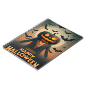 Happy Halloween pompoenen Notitieboek (Linkerzijde)