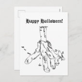 Happy Halloween Postcard Feestdagenkaart (Voorkant / Achterkant)