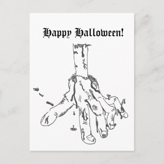 Happy Halloween Postcard Feestdagenkaart (Voorkant)