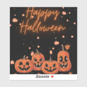 Happy Halloween Postcard Sticker (Vel)