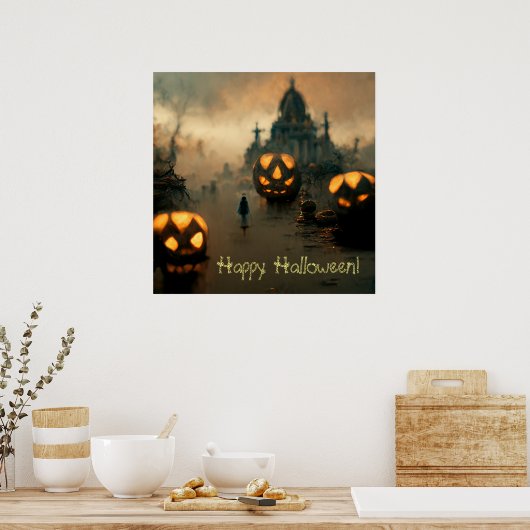 Happy Halloween Poster (Keuken)