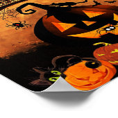 Happy Halloween Poster d'Art citrouille Halloween (Coin)
