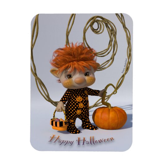 Happy Halloween Poster Magneet (Verticaal)