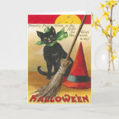  Happy Halloween Poster Wenskaart Kaart (Gele Bloem)