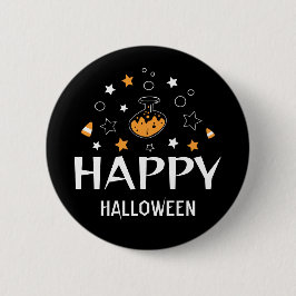 Happy Halloween Potion Bottle Stars Ronde Button 5,7 Cm