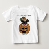 Happy Halloween-Pug in Jack O' Lantern (Voorkant)