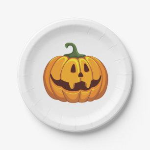 Happy Halloween Pumpkin-Borden Papieren Bordje
