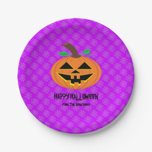Happy Halloween Pumpkin-Borden Papieren Bordje