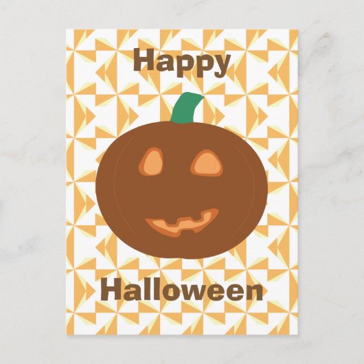 Happy Halloween Pumpkin Briefkaart (Voorkant)