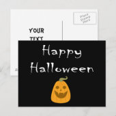 Happy Halloween Pumpkin Briefkaart (Voorkant / Achterkant)