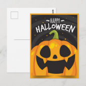 Happy Halloween Pumpkin Briefkaart (Voorkant / Achterkant)